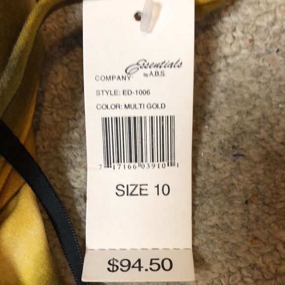 Essentials by A.B.S. Mustard Dress | Brand New | Size 10 - Picture 7 of 7